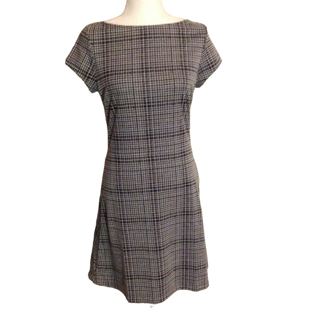 Love..Ady Plaid Flare, Mini Dress. New With Tickets. Size Large.